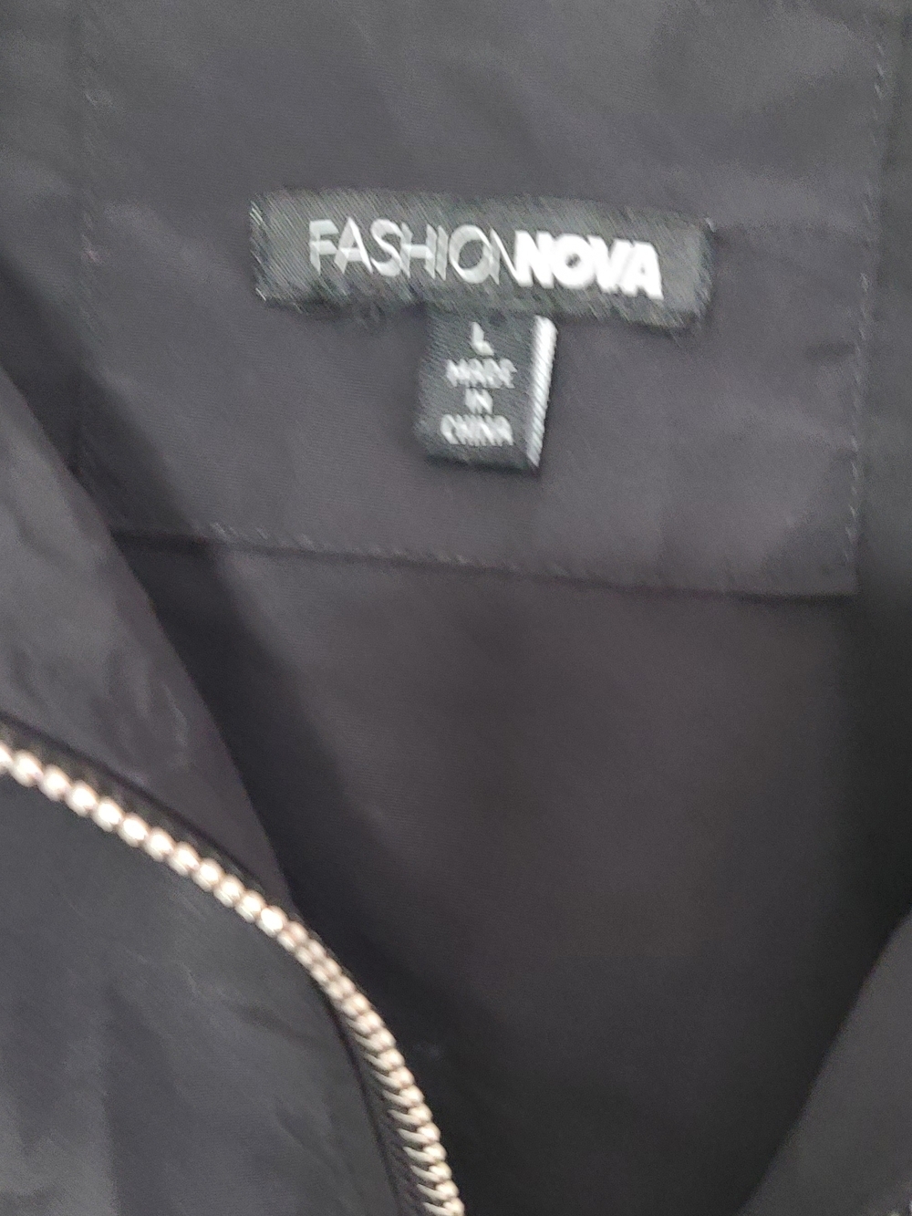 FASHION NOVA Black Zip-Front Cropped Jacket - Picture 3 of 11